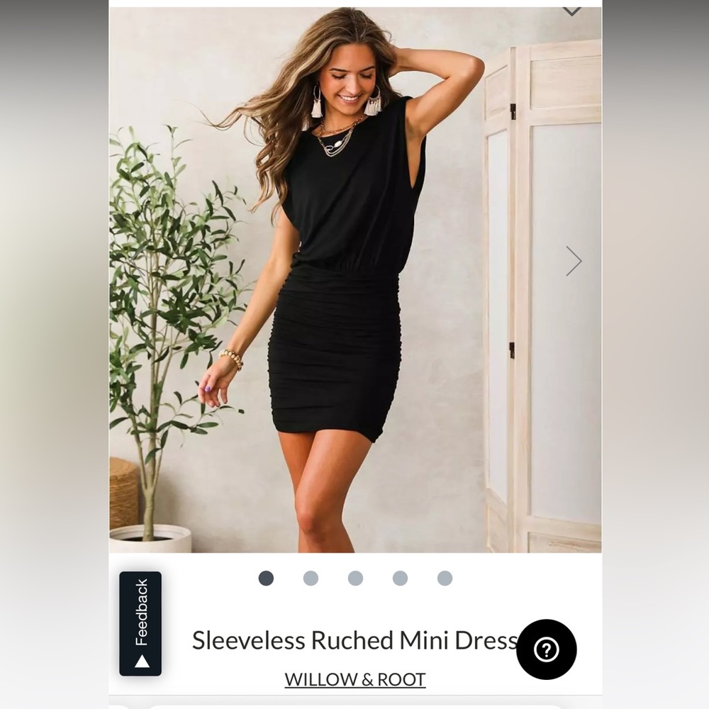 Willow and root rushed mini dress size XL